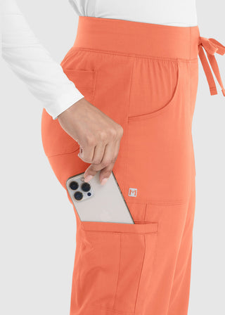 Maevn Women's Full Elastic Waistband Jogger Pant