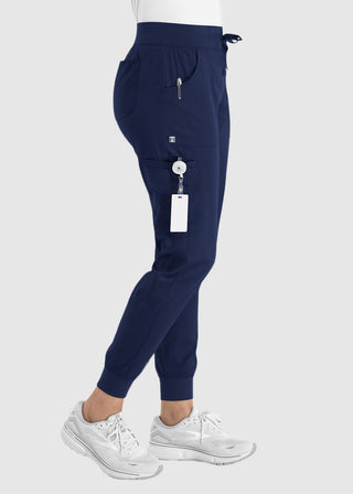 Maevn Women's Full Elastic Waistband Jogger Pant