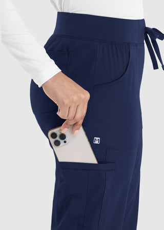 Maevn Women's Full Elastic Waistband Jogger Pant