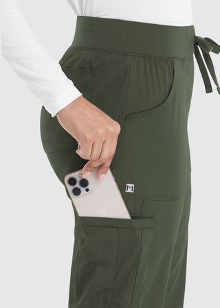 Maevn Women's Full Elastic Waistband Jogger Pant