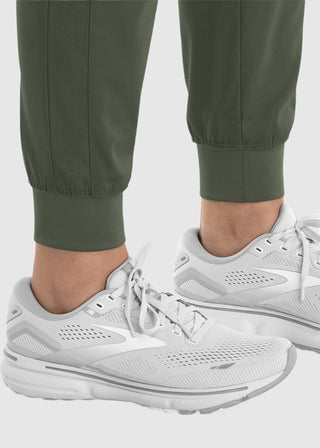 Maevn Women's Full Elastic Waistband Jogger Pant