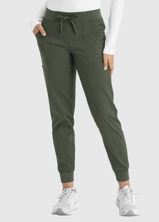 Maevn Women's Full Elastic Waistband Jogger Pant