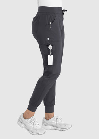 Maevn Women's Full Elastic Waistband Jogger Pant