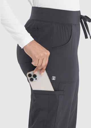 Maevn Women's Full Elastic Waistband Jogger Pant