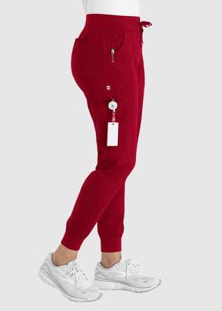 Maevn Women's Full Elastic Waistband Jogger Pant