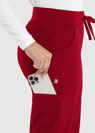 Maevn Women's Full Elastic Waistband Jogger Pant