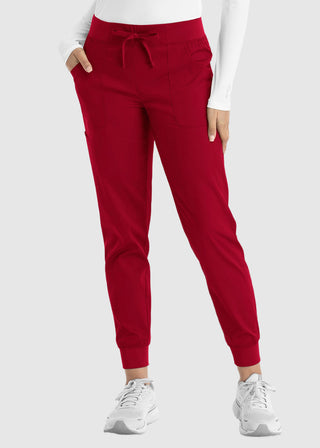 Maevn Women's Full Elastic Waistband Jogger Pant