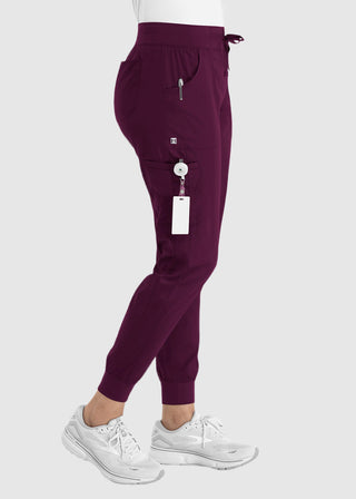 Maevn Women's Full Elastic Waistband Jogger Pant