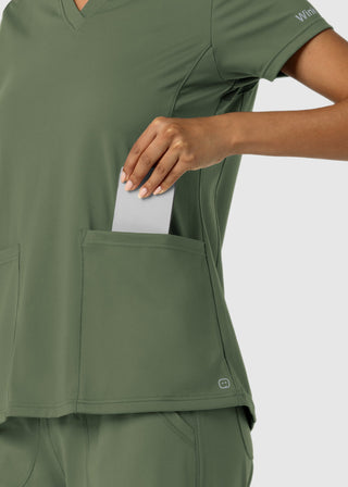 Wink Scrubs RENEW Knit Women's Pocket Scrub Top