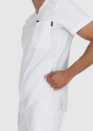 koi Lite Men's Force V-Neck Solid Scrub Top