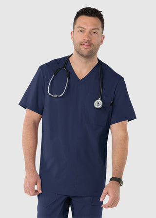 koi Lite Men's Force V-Neck Solid Scrub Top