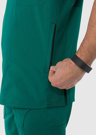 koi Lite Men's Force V-Neck Solid Scrub Top