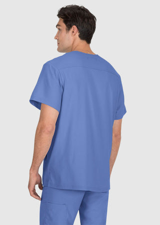 koi Lite Men's Force V-Neck Solid Scrub Top