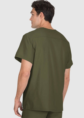 koi Lite Men's Force V-Neck Solid Scrub Top