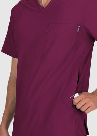 koi Lite Men's Force V-Neck Solid Scrub Top