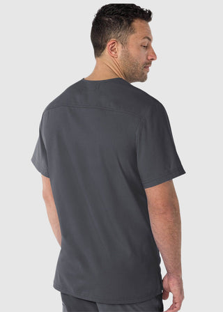 koi Lite Men's Force V-Neck Solid Scrub Top