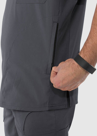 koi Lite Men's Force V-Neck Solid Scrub Top