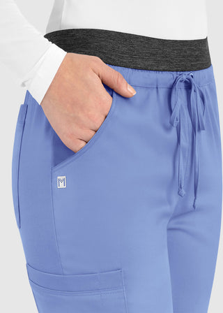 Maevn Matrix Women's Elastic Waistband Scrub Pant