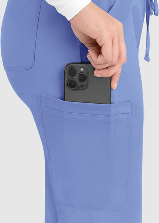 Maevn Matrix Women's Elastic Waistband Scrub Tall Pant