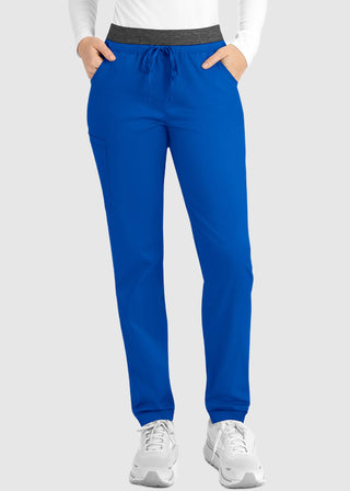 Maevn Matrix Women's Elastic Waistband Scrub Petite Pant