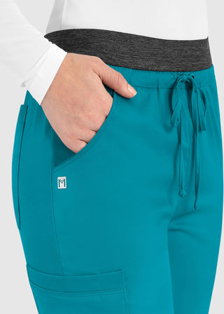 Maevn Matrix Women's Elastic Waistband Scrub Pant