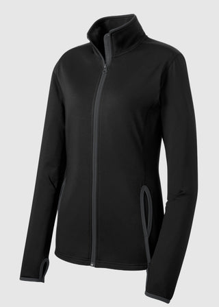 Sport-Tek Women's Sport-Wick Stretch Contrast Full-Zip Jacket
