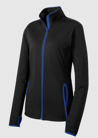 Sport-Tek Women's Sport-Wick Stretch Contrast Full-Zip Jacket