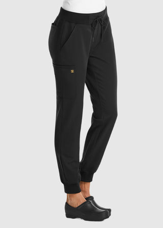 Maevn Women's Mid Rise Convertible Drawcord Jogger Pant