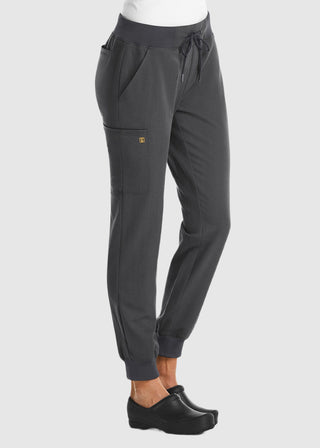 Maevn Women's Mid Rise Convertible Drawcord Jogger Pant