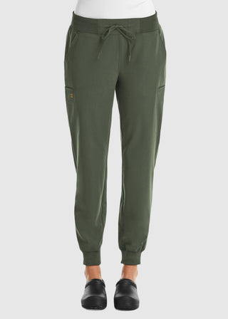 Maevn Women's Mid Rise Convertible Drawcord Jogger Pant