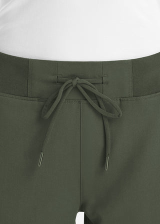 Maevn Women's Mid Rise Convertible Drawcord Jogger Pant