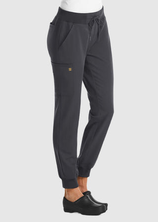 Maevn Women's Mid Rise Convertible Drawcord Jogger Pant