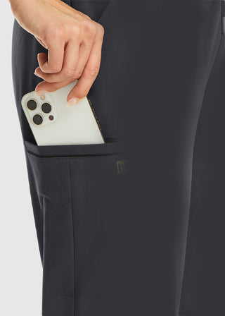 Maevn Women's Mid Rise Convertible Drawcord Jogger Pant