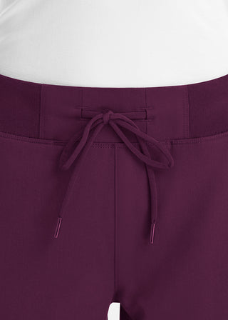 Maevn Women's Mid Rise Convertible Drawcord Jogger Pant