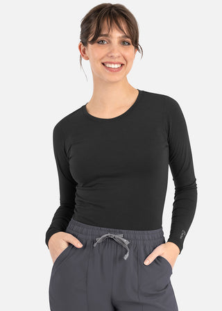 Maevn Bestee Women's Basic Long Sleeve Underscrub Tee
