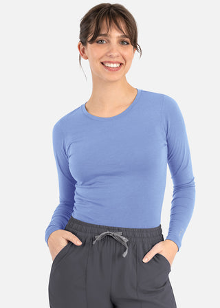 Maevn Bestee Women's Basic Long Sleeve Underscrub Tee