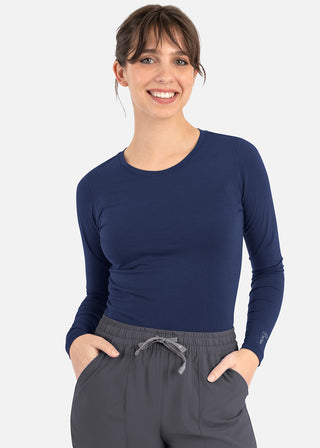 Maevn Bestee Women's Basic Long Sleeve Underscrub Tee