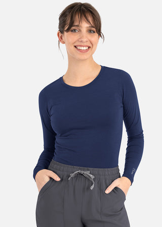 Maevn Bestee Women's Basic Long Sleeve Underscrub Tee