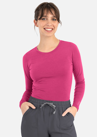 Maevn Bestee Women's Basic Long Sleeve Underscrub Tee