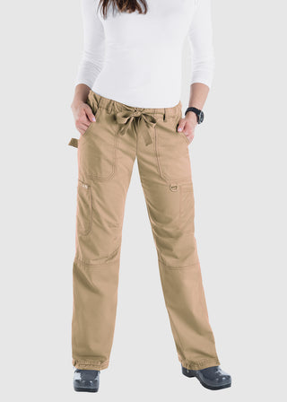 KOI Classics Women's Lindsey Drawstring Elastic Waist Petite Pant