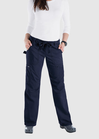 KOI Classics Women's Lindsey Drawstring Elastic Waist Petite Pant