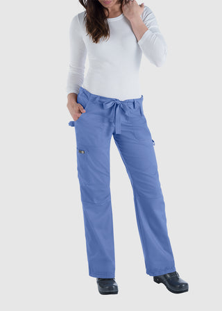 KOI Classics Women's Lindsey Drawstring Elastic Waist Petite Pant