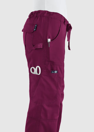 KOI Classics Women's Lindsey Drawstring Elastic Waist Petite Pant