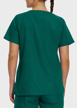 Landau ScrubZone Women's Double Pocket V-Neck Nursing Top