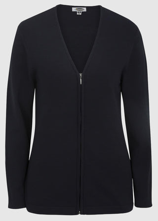 Edwards Women's Full Zip V-Neck Cardigan Sweater