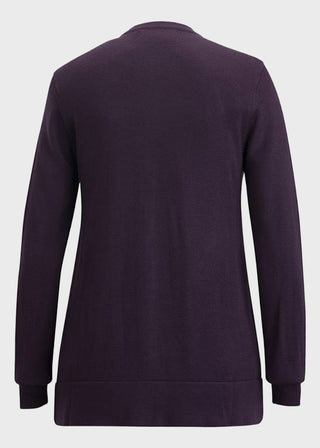 Edwards Women's Navy Crew Neck Cardigan With Drop Tail