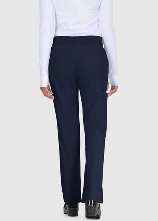 Koi Basics Women's Laurie Flare Leg Knit Waist Yoga Scrub Tall Pant