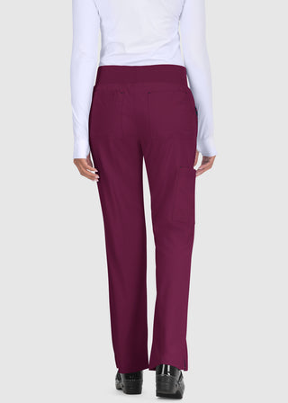 Koi Basics Women's Laurie Flare Leg Knit Waist Yoga Scrub Tall Pant