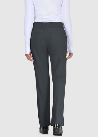 Koi Basics Women's Laurie Flare Leg Knit Waist Yoga Scrub Petite Pant