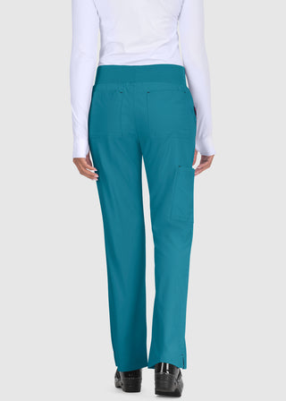 Koi Basics Women's Laurie Flare Leg Knit Waist Yoga Scrub Tall Pant